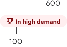 Specifications for the pill component colors